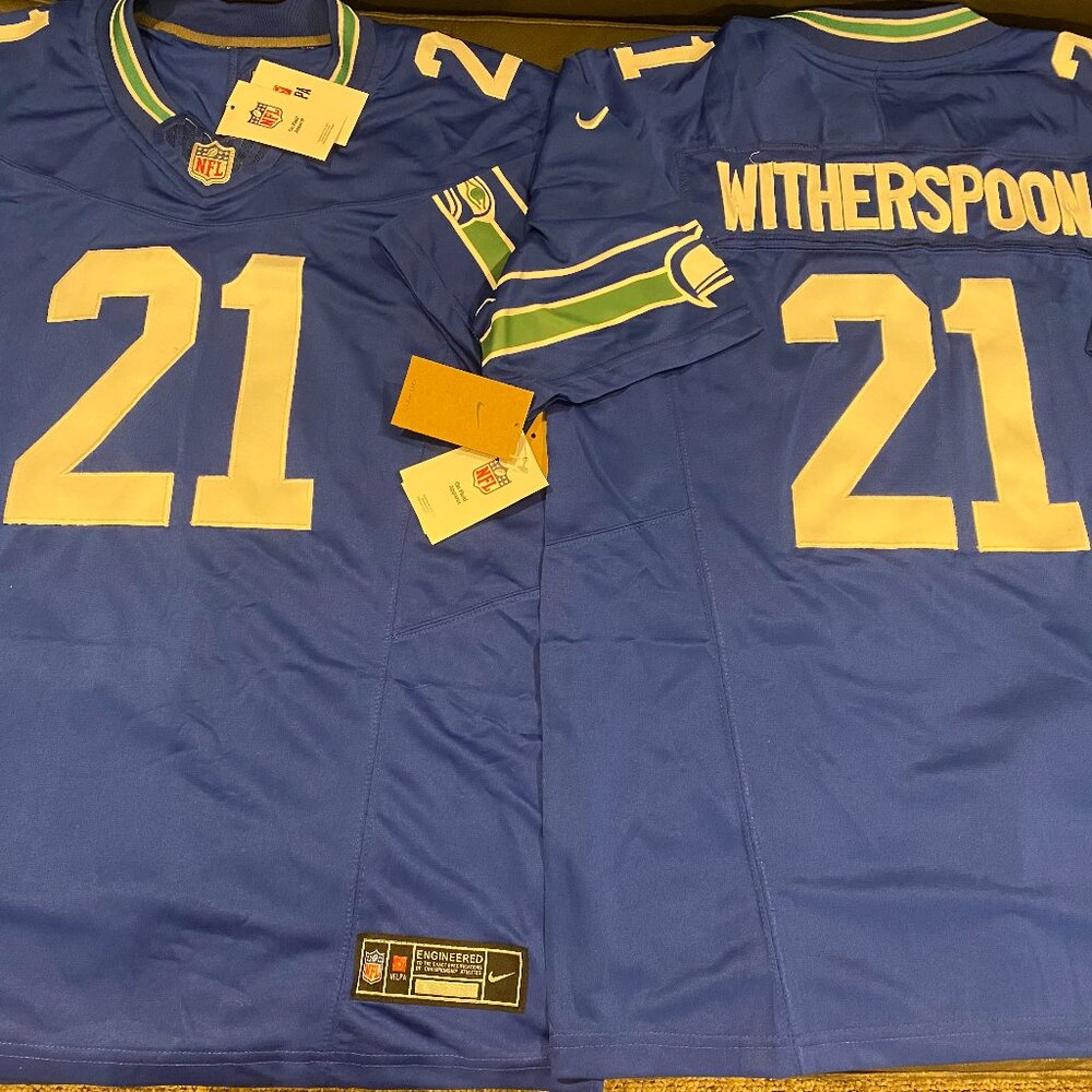 Nike SEATTLE SEAHAWKS Devon WITHERSPOON Men's Retro JERSEY Sz M,L,XL,2XL New